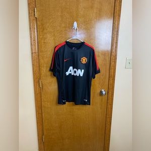 NIKE 14/15 MANCHESTER UNITED SQUAD TRAINING SHIRT TOP MANU 610472-011 Size XL